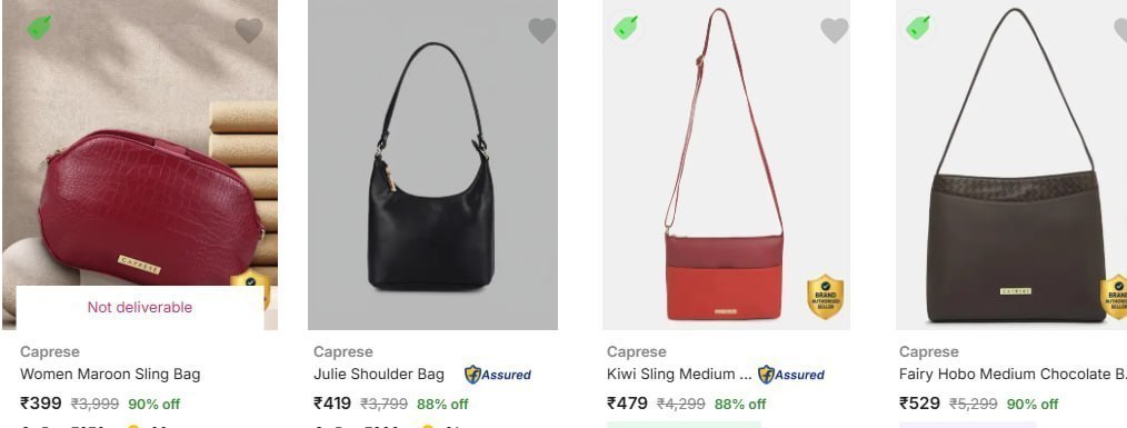 Flipkart 90 - Caprese Bags