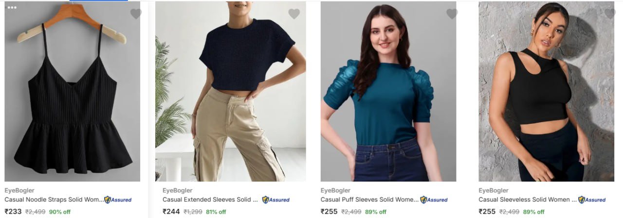 Flipkart 90 - Eyebogler Women S Tops