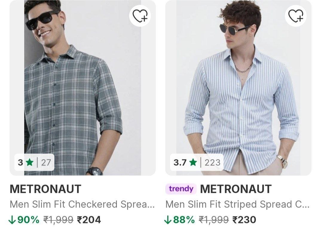 Flipkart 90 On Metronaut Clothing Shirts At 2