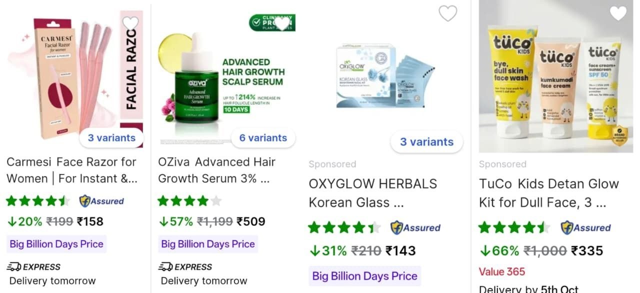 Flipkart Beauty Essentials Starting Just 99skin Ca