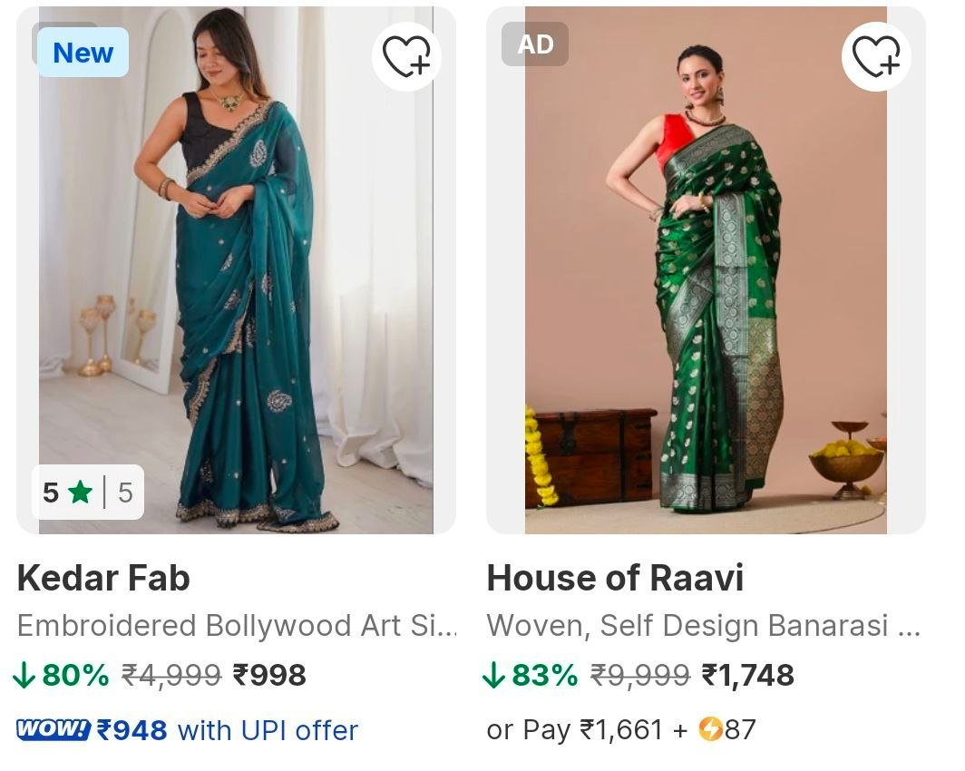 Flipkart Ethnic Wear Loot Silk Sarees Min 70 Offsi