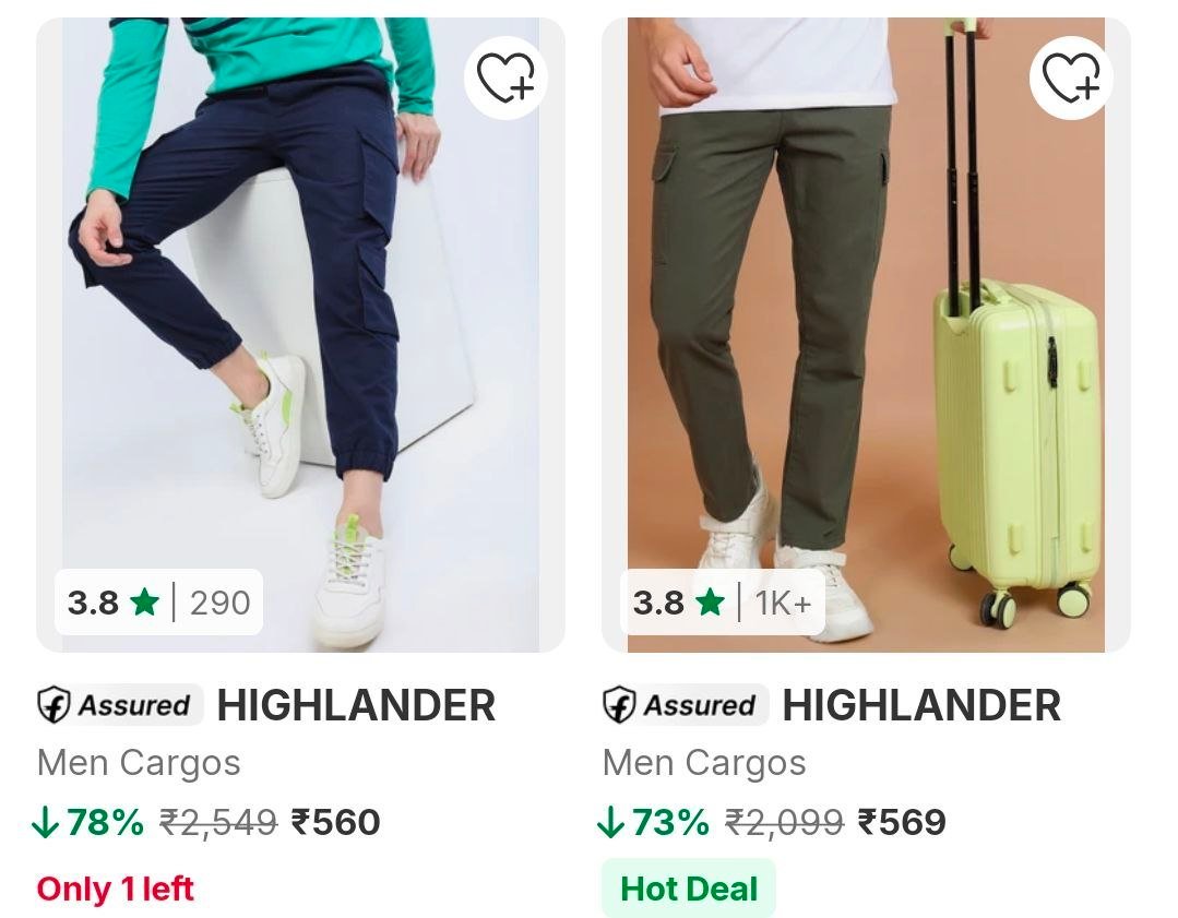Flipkart Highlander Men S Cargos 78