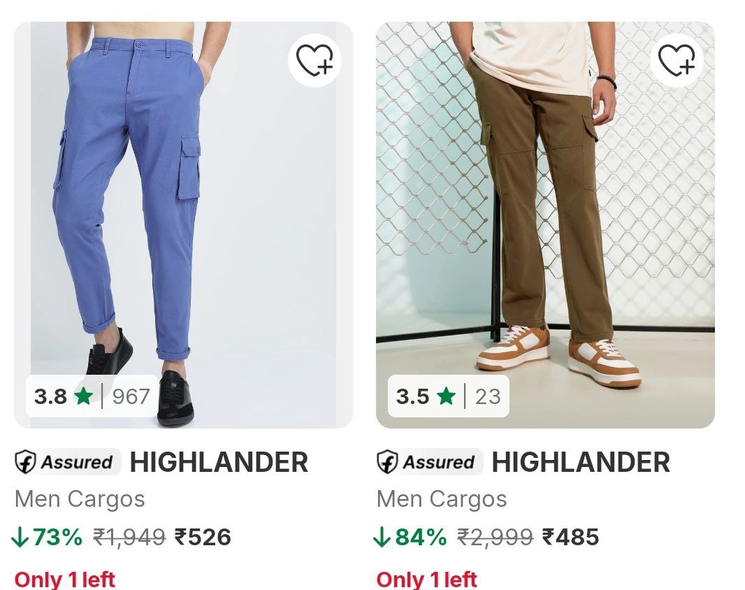 Flipkart Highlander Men S Cargos 84