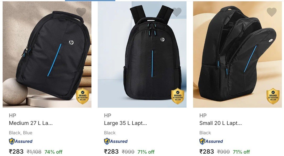 Flipkart Hp Laptop Bags 75 Starting From Rs 283