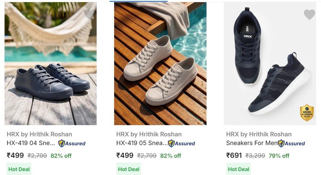 Flipkart Hrx By Hrithik Roshan Sneakers Start