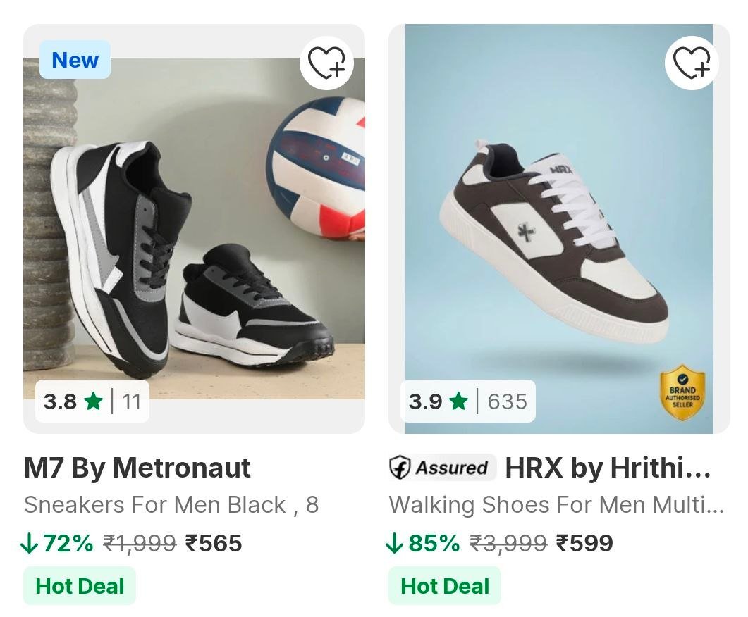 Flipkart Hrx Shoes Starting 565