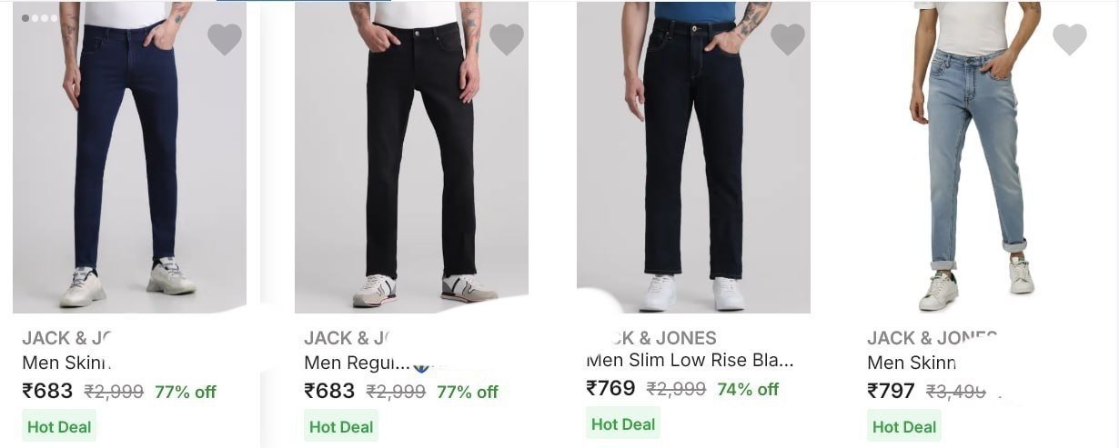 Flipkart Jack Jones Men S Jeans At 683