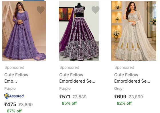 Flipkart Lehenga Choli Steal Cute Fellow Wome