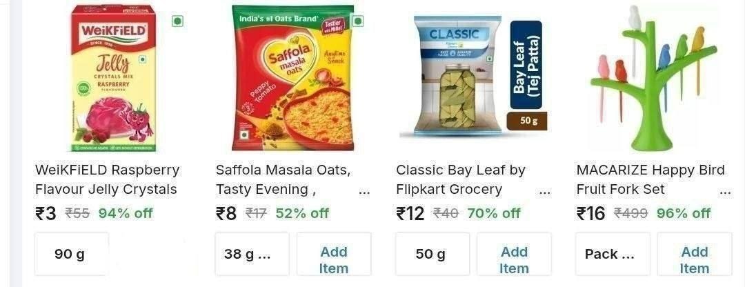 Flipkart Loot 90 On Grocery 1 2 3