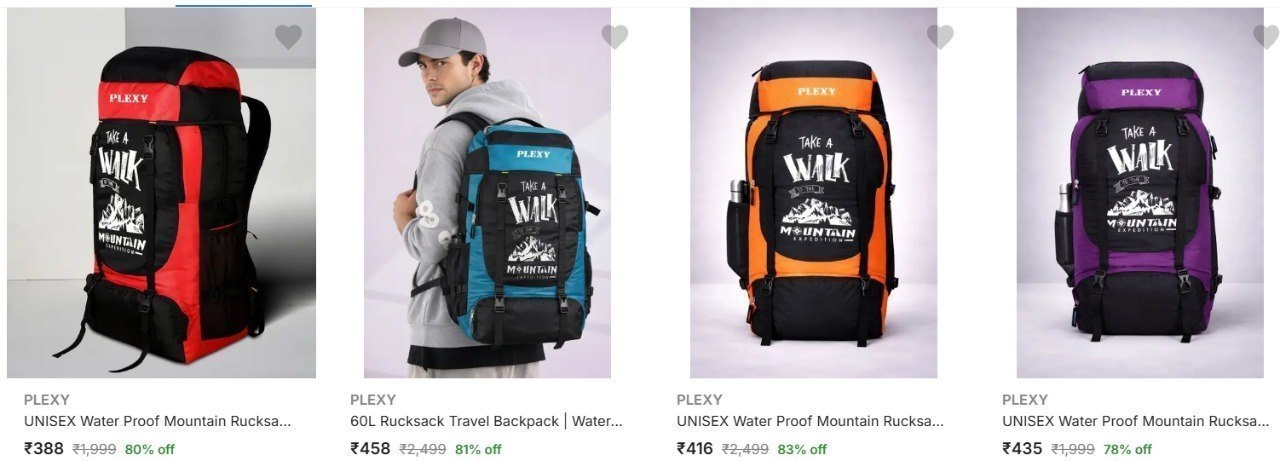 Flipkart Loot Rucksacks 80