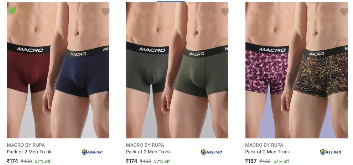 Flipkart Loot Rupa Macroman Innerwear Under 1