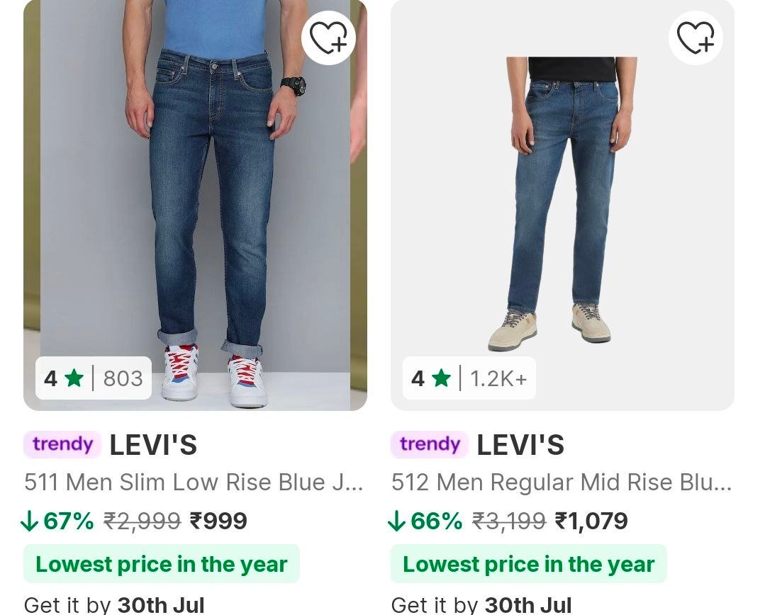 Flipkart Mega Fashion Sale Levi S Jeans Start