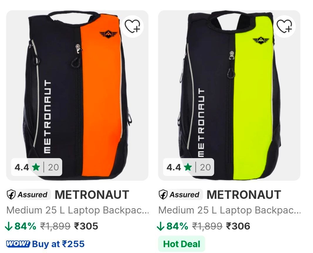 Flipkart Metronaut Laptop Backpack At Rs 305