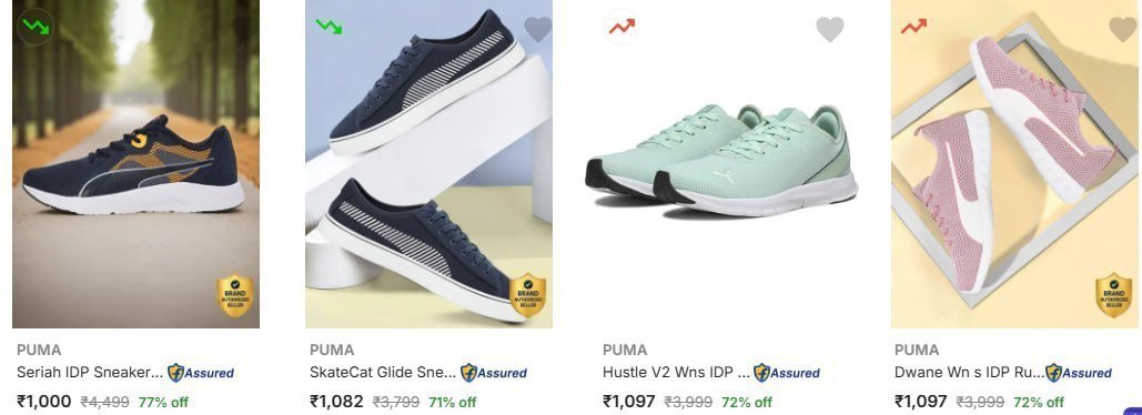 Flipkart Minimum 70 - Puma Sports Shoes