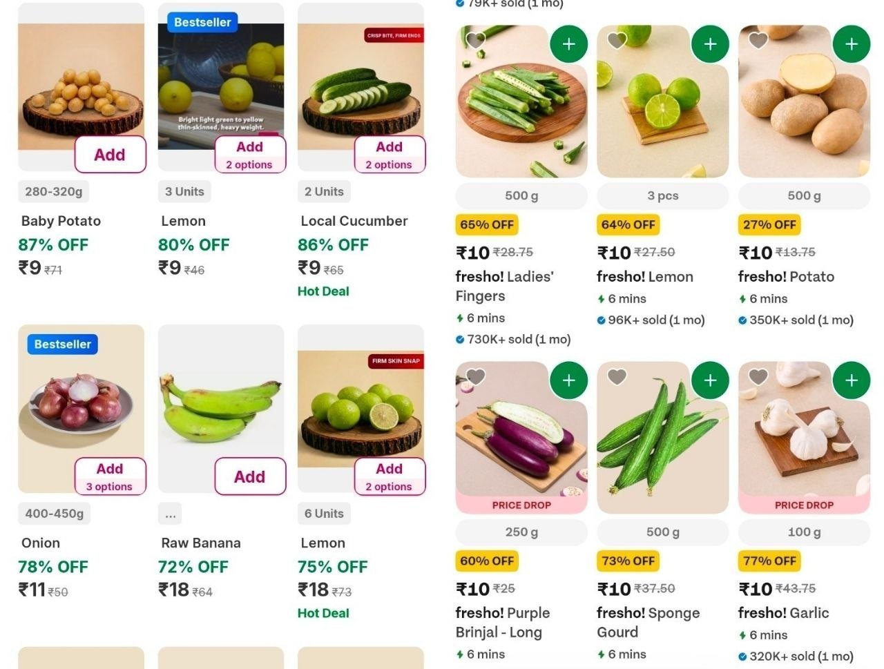 Flipkart Minutes Veggies At 1 9big Basket Veggies 