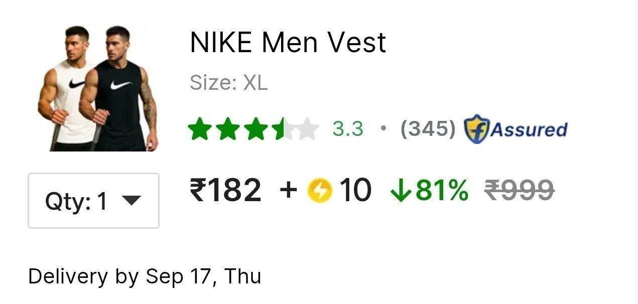 Flipkart Nike Vest Pack Of At offer on Deals Heaven