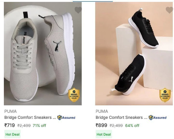 Flipkart Puma Shoes Starting At 719