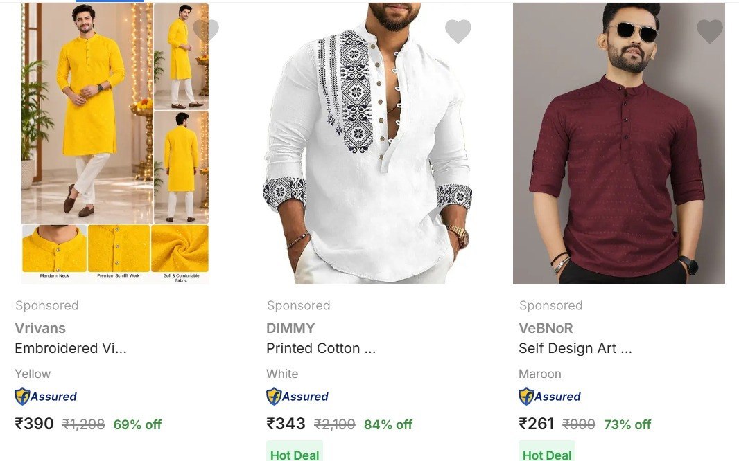 Flipkart Sale Is Live Kurtas Ethnic Suits Under Rs 699 Pathani Kurta