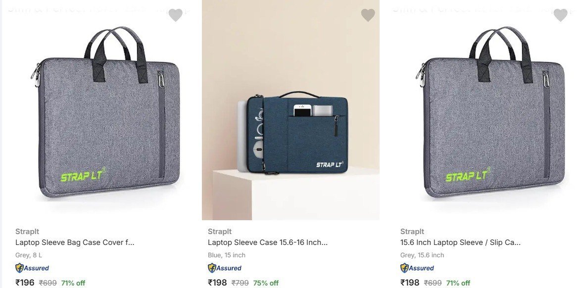 Flipkart Straplt Laptop Bags Starting From Rs