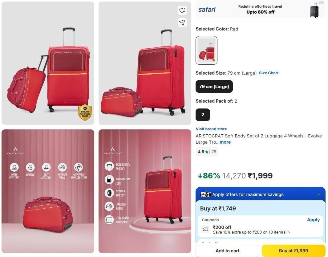 Flipkart Super Saver Loot 1999