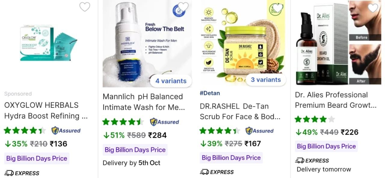 Flipkart Top Beauty Brands Up To 80 Offskin Care H