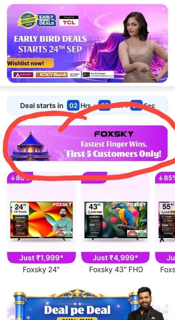 Flipkart Tv Get 88 Flat Discounttry At 12am