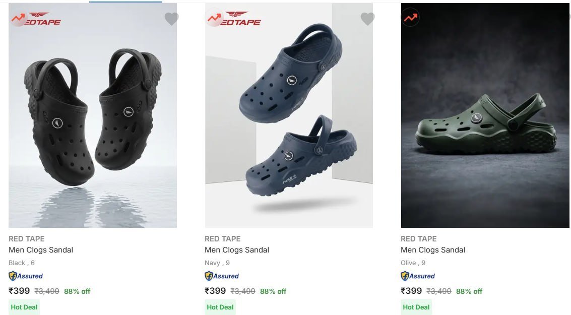 Flipkart Up To 90 On Red Tape Mens Sandals Fl