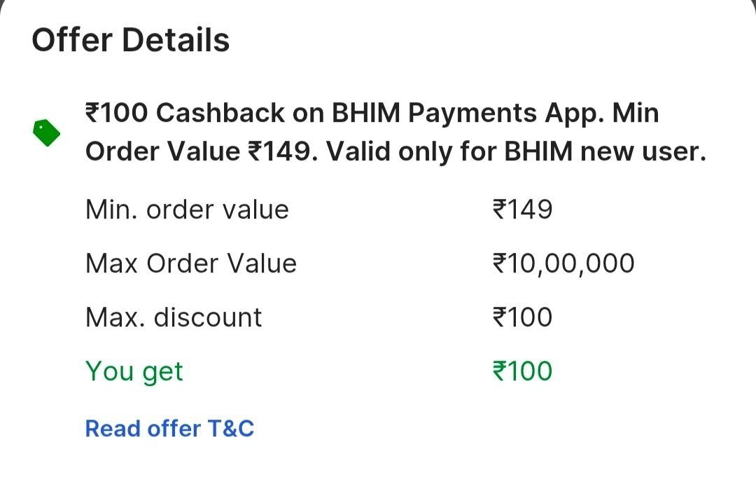 Flipkart X Bhim Upi New Offerget 100 On Order