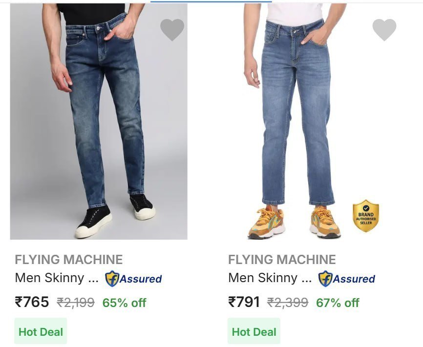 Flying Machine Men Jeans At Flat Rs 699