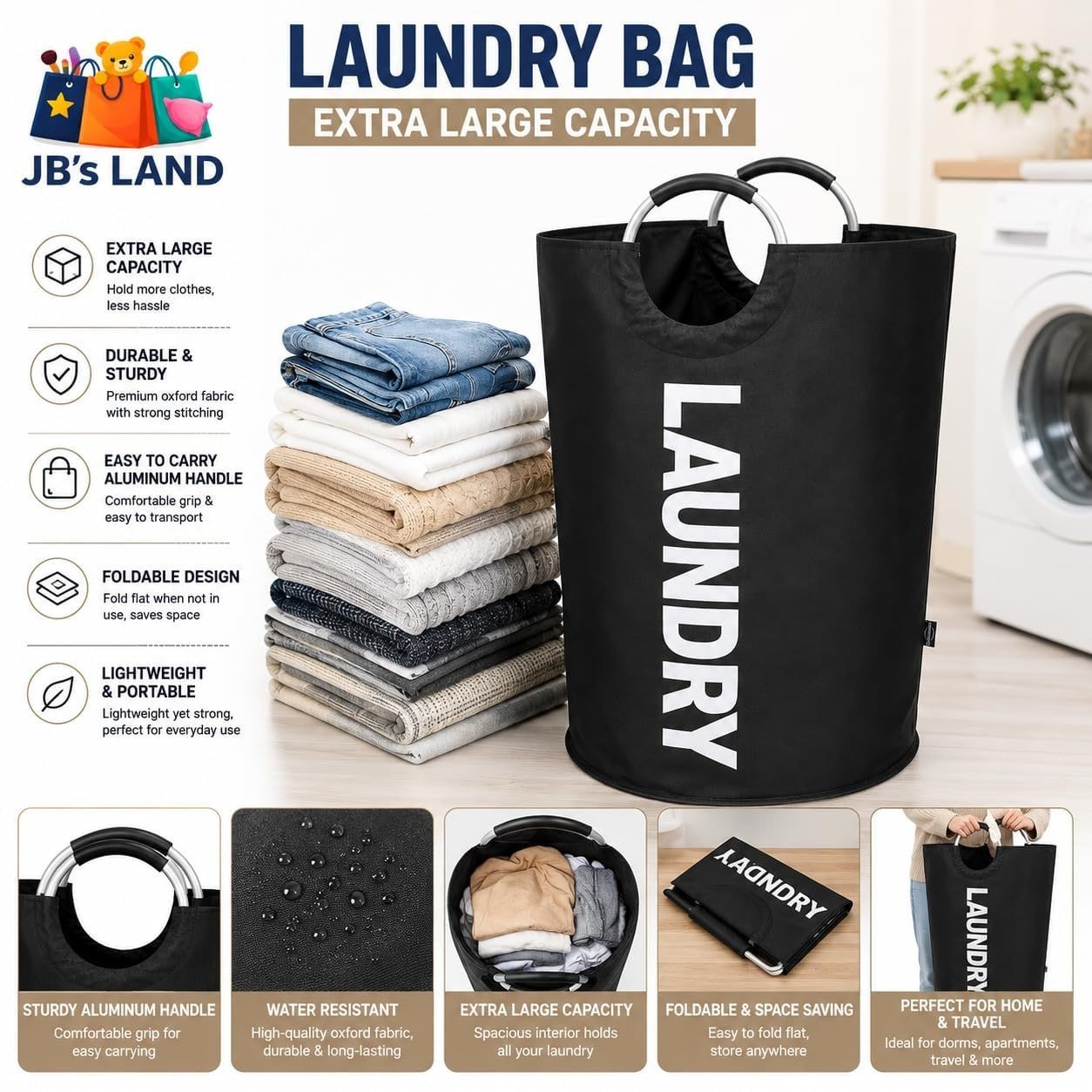 Foldable Large Clothes Storage Basket 499 50