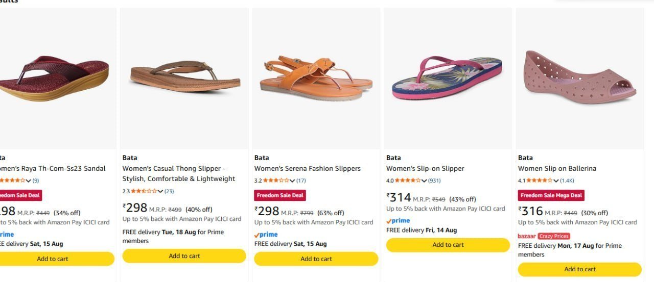 Footwears Starts 298