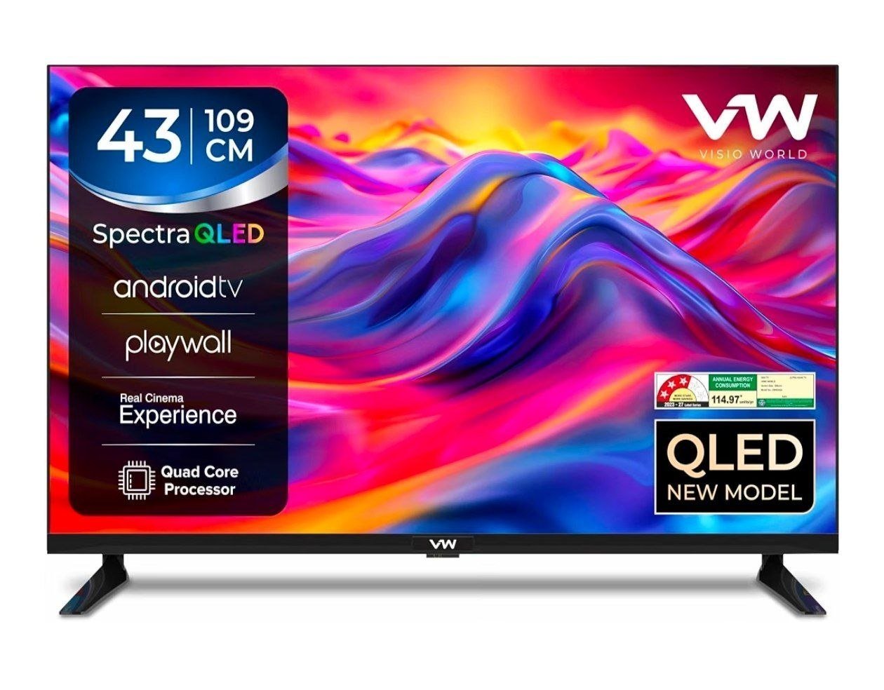 For Needy Vw (43 Inches) Full Hd Smart Qled Androi