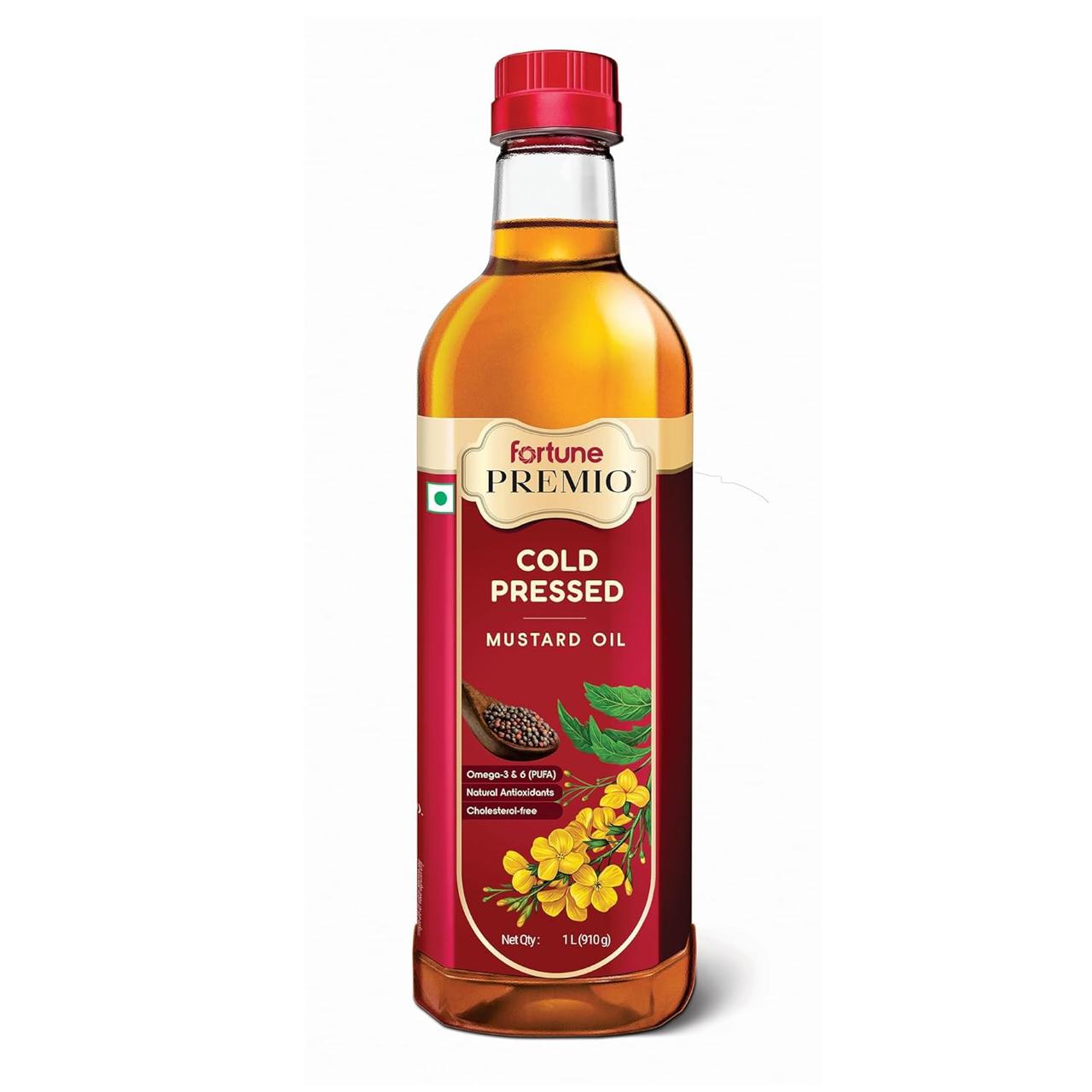 Fortune Premio Cold Pressed Mustard Oil 1l Bo