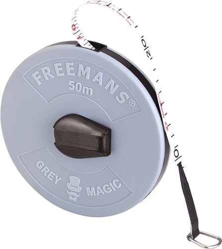 Freemans Fm50 Grey Magic Fibreglass Measuring Tape - 50m 165ft With Unbreak