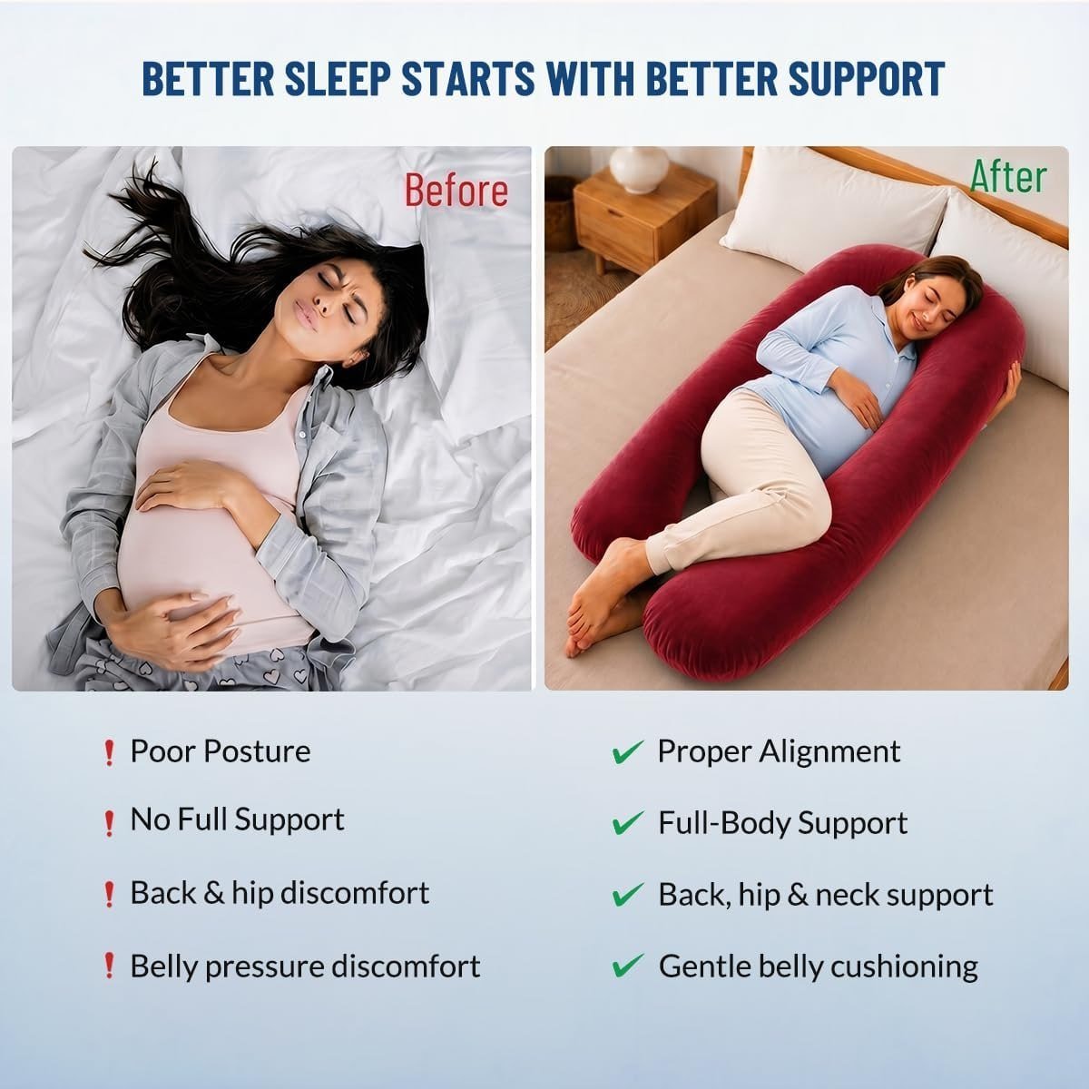 Full Body Pregnancy Pillow 699 Pc Other Colou