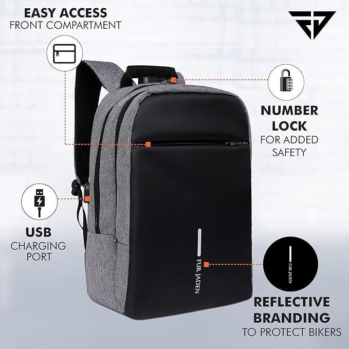Fur Jaden Anit-theft Laptop Bag With Number L
