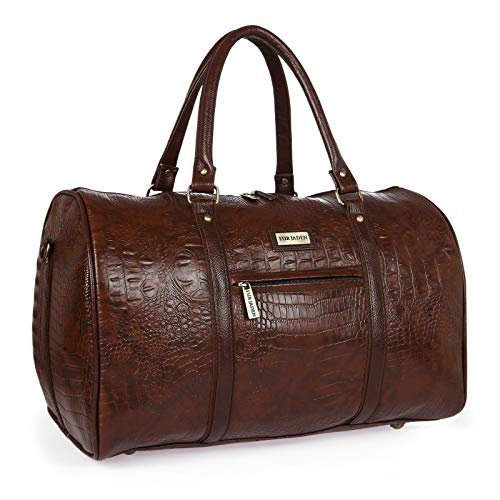 Fur Jaden Brown Textured Leatherette Stylish Spaci