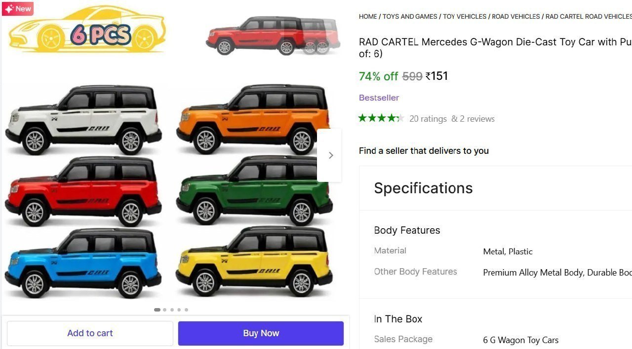 G Wagon Toy Cars 151