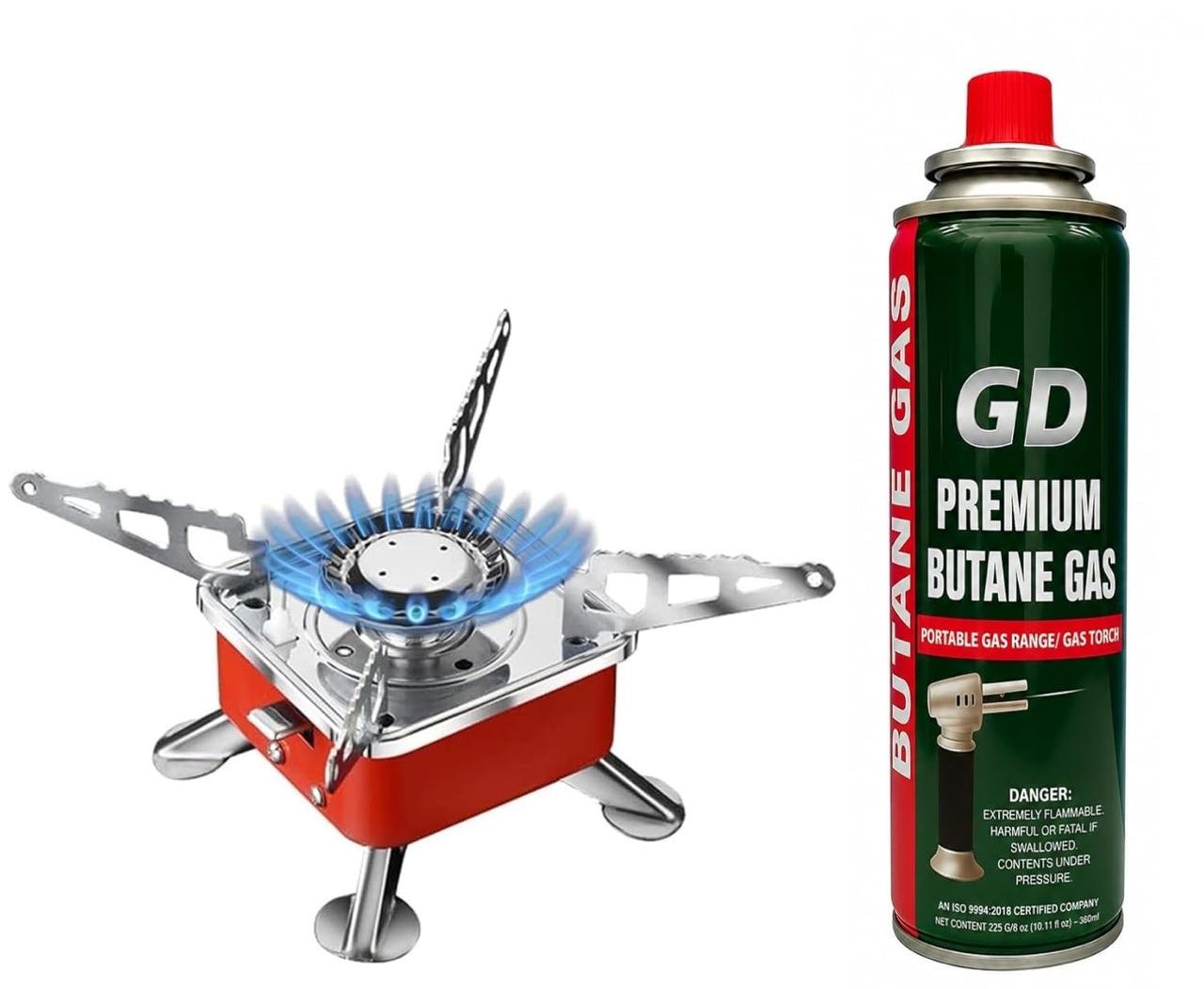 Gadget Deals- Camping Stove With Cylinder Camping 