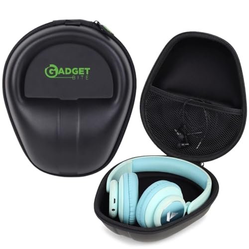 Gadgetbite Headphone Vinyl Carrying Eva Case Earpads Storage Bag Headphone 