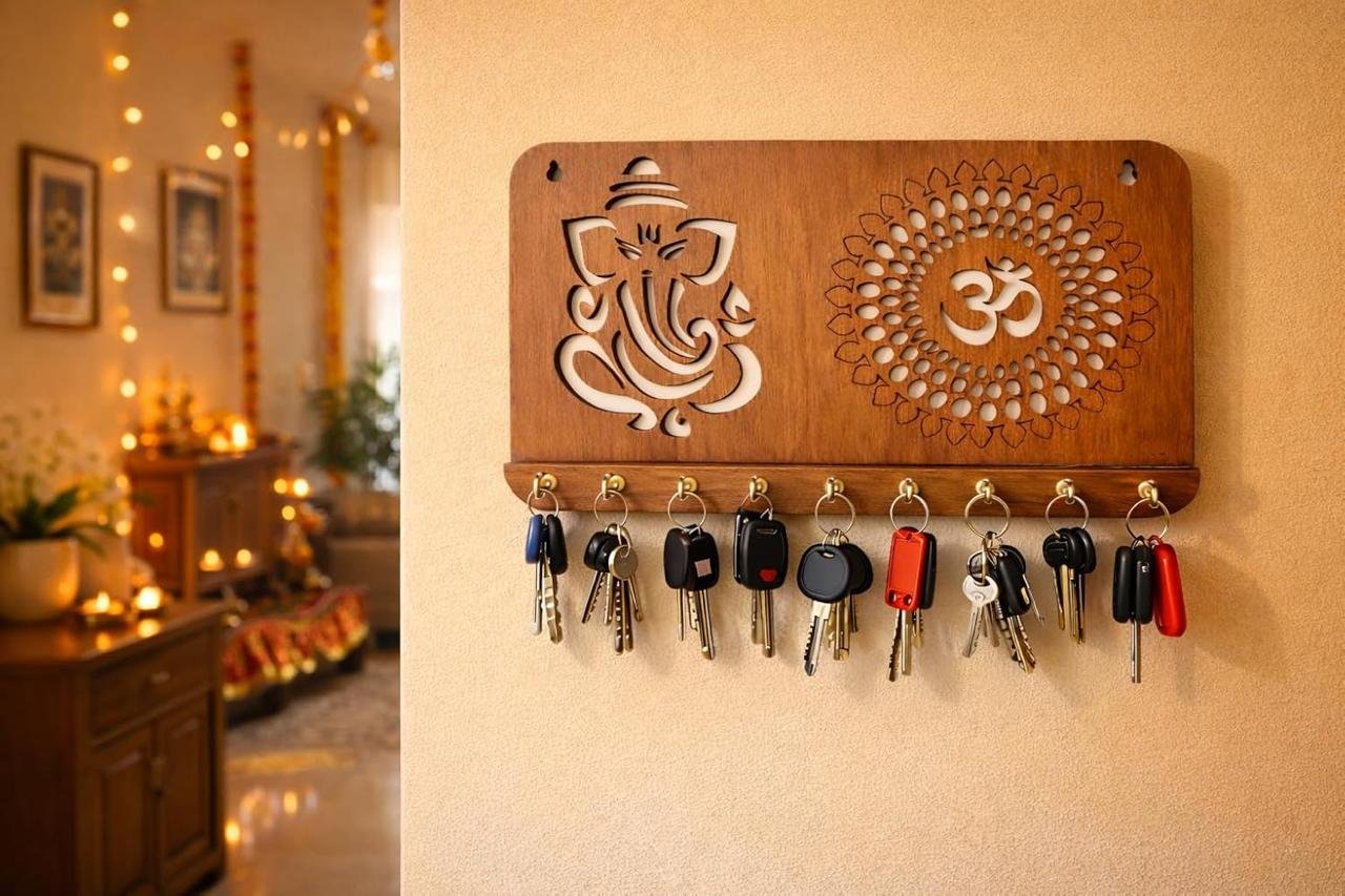 Ganesha Om Chakra Key Holder For Home Decor I