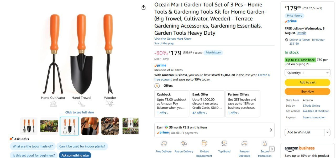 Garden Tool Set Of 3 Pcs 179 Regular 339