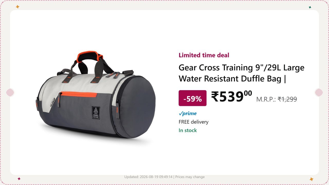 Gear 29l Duffle Bag 539