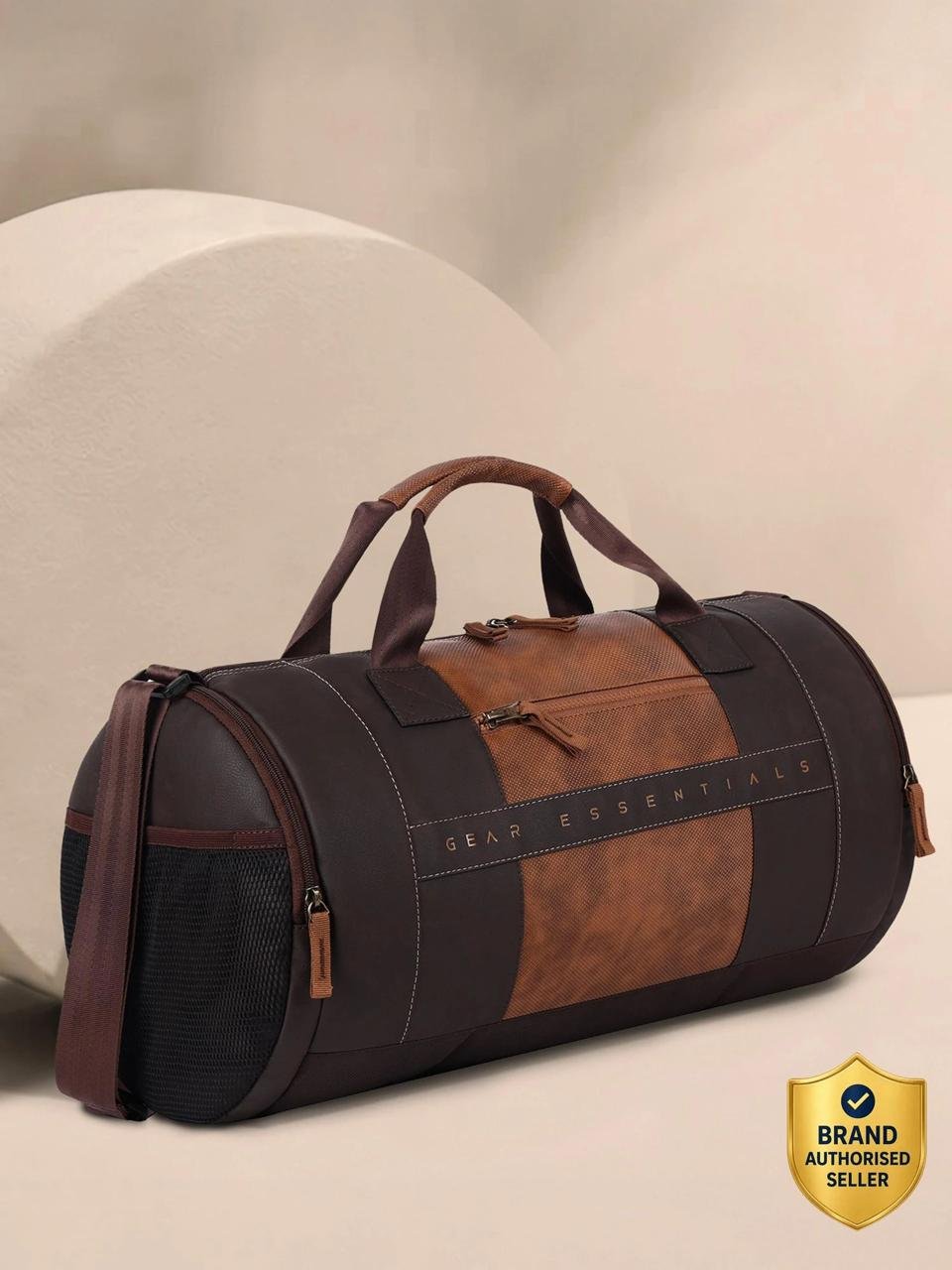 Gear 30 L Gym Duffel Bag - Clubsport - Brown 