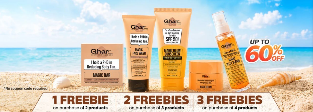 Ghar Soaps Summer Beauty Loot Up To 60 1 Free
