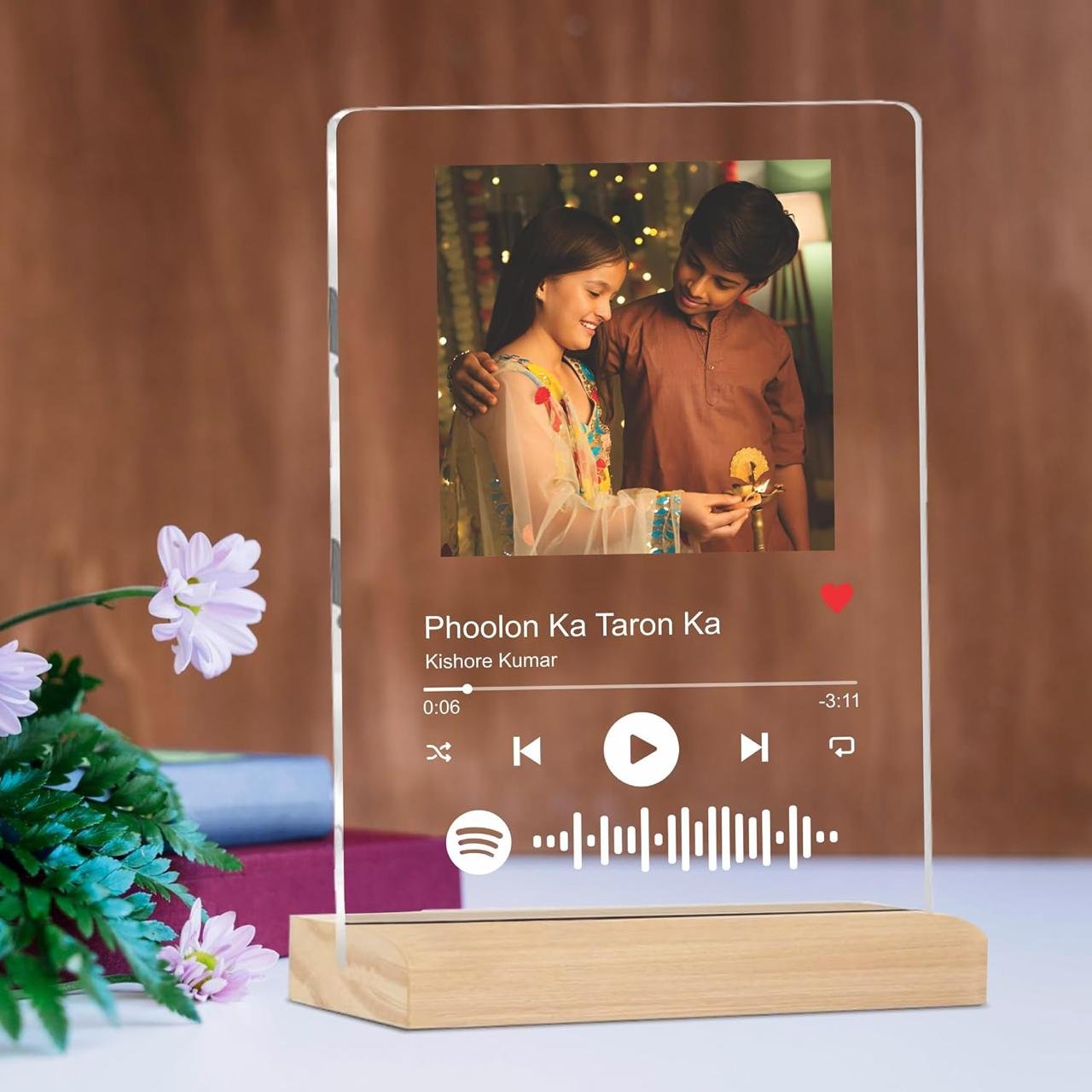 Giftplease Customized Spotify Photo Frame Wit