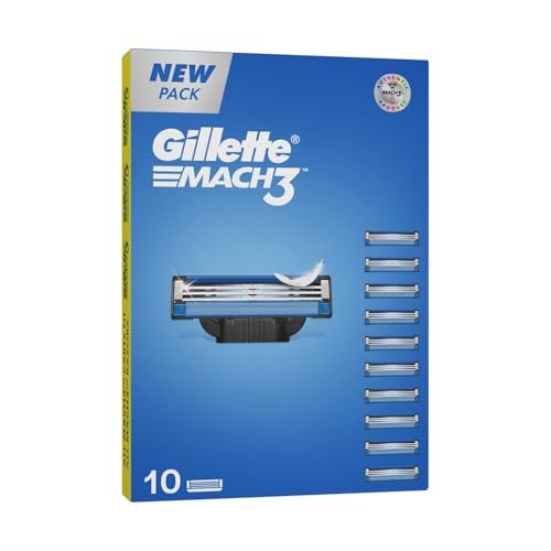 Gillette Mach3 Shaving Blades For Men 10 Cartridge