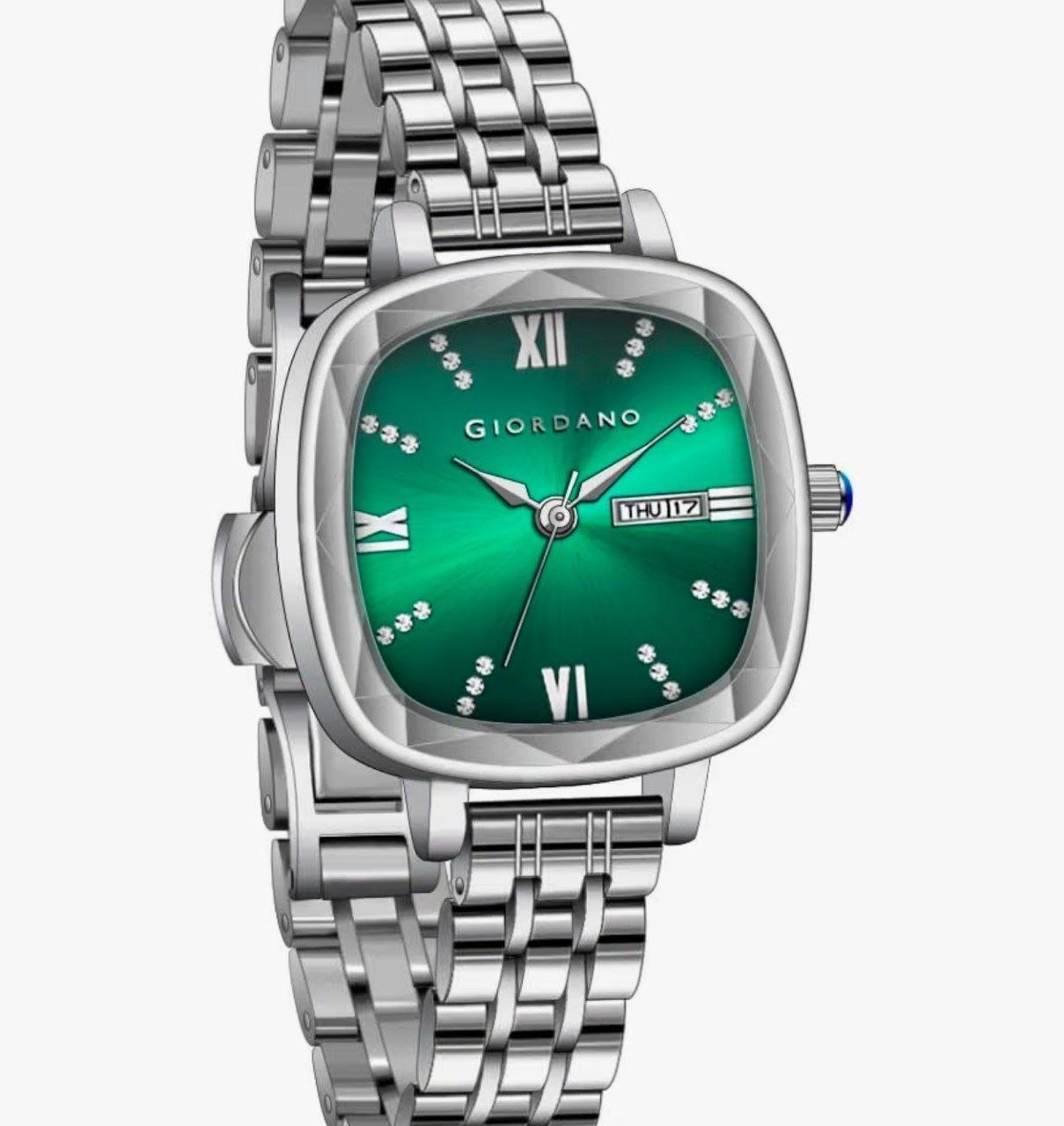 Giordano Elegant Square Rose Gold Watch For Women 