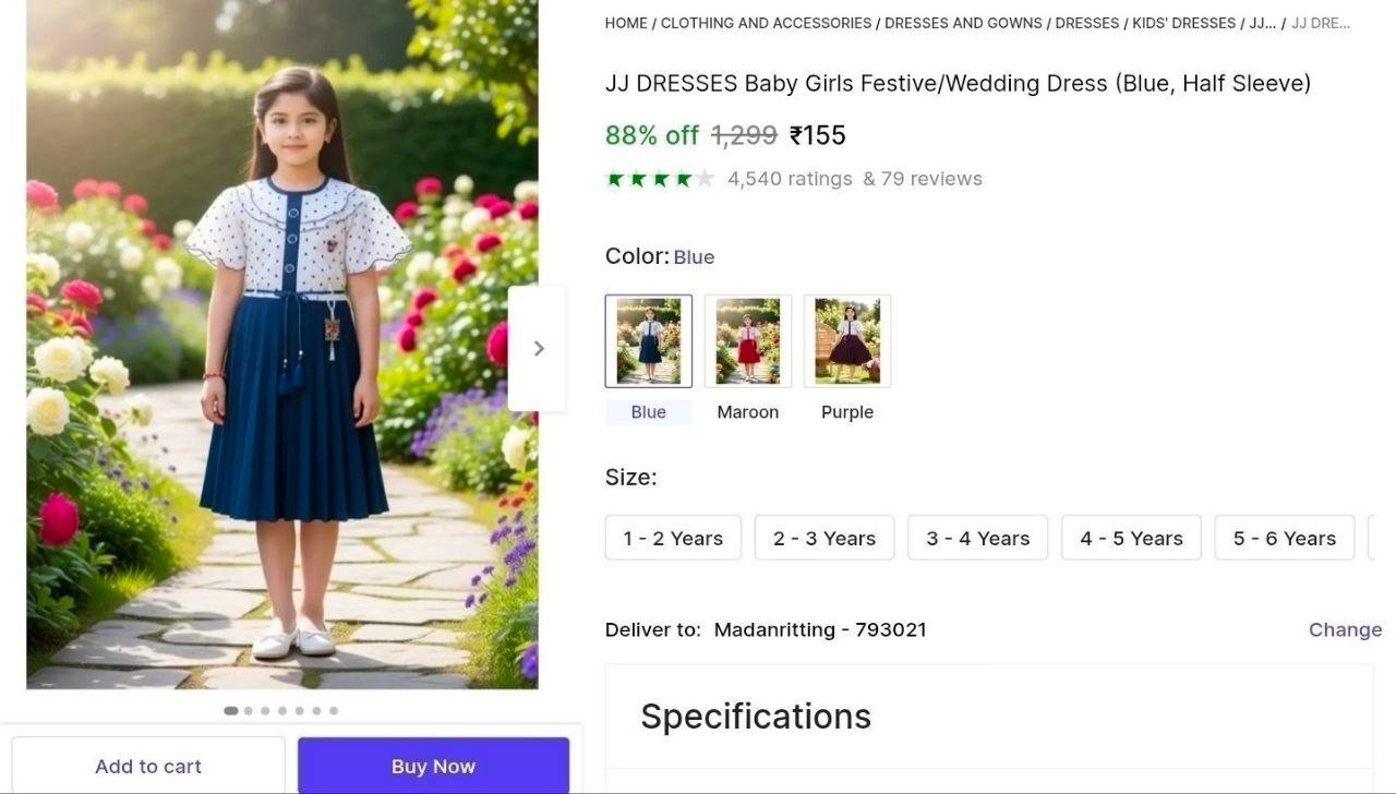 Girl S Dress At 155