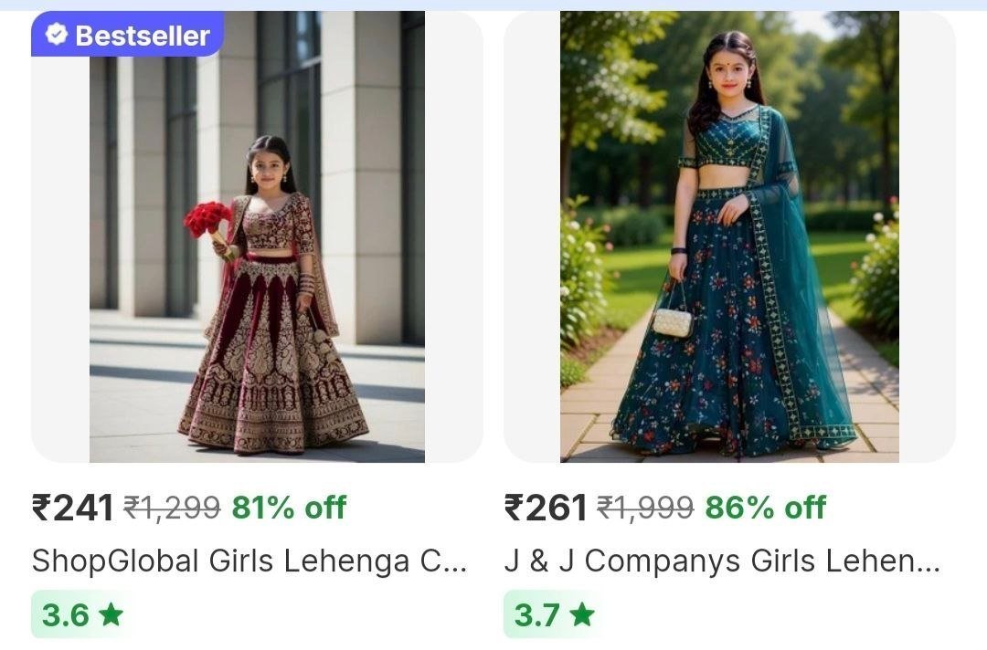 Girls Lehenga From 241